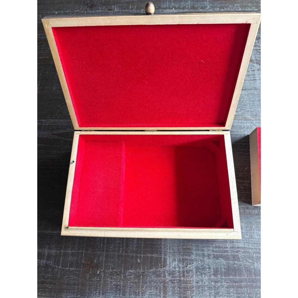 Vintage Black Forest Musical Jewelry Box Swiss‎ Chalet Wood Carving Restoration